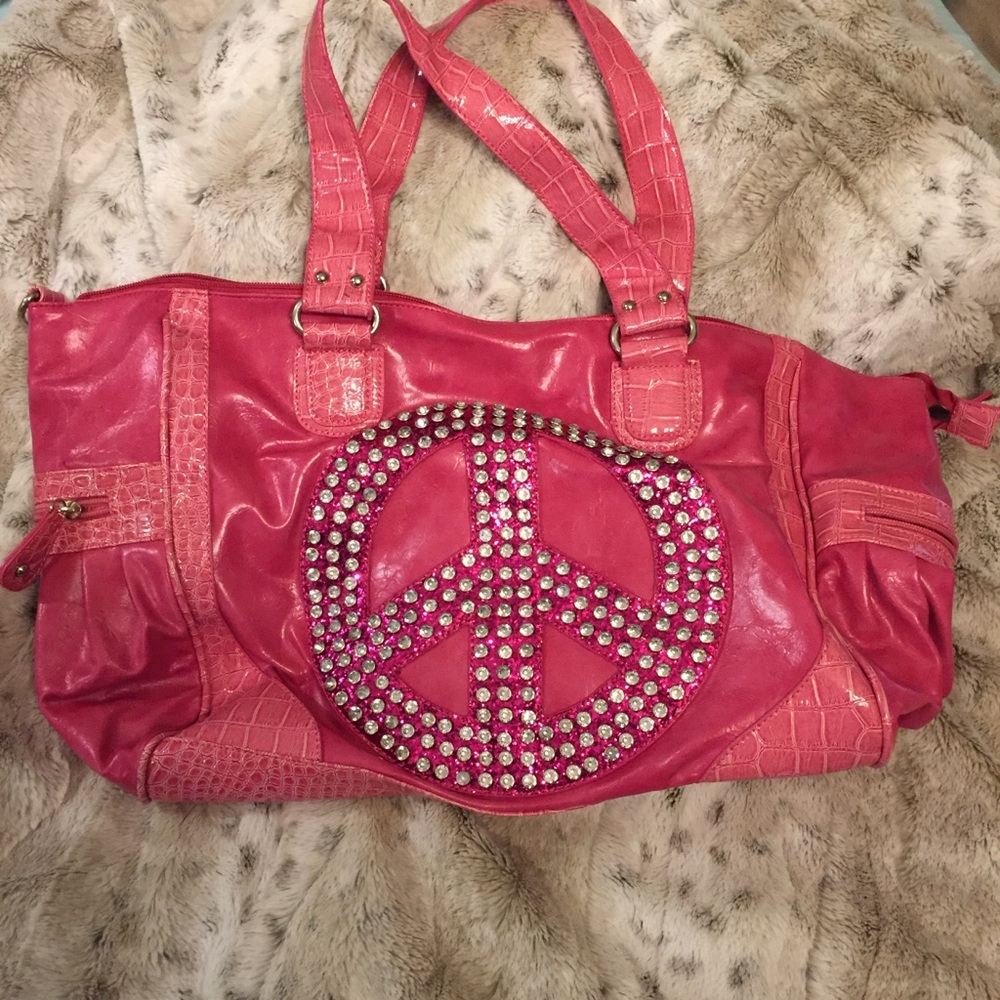 Large Peace Sign Duffle Bag